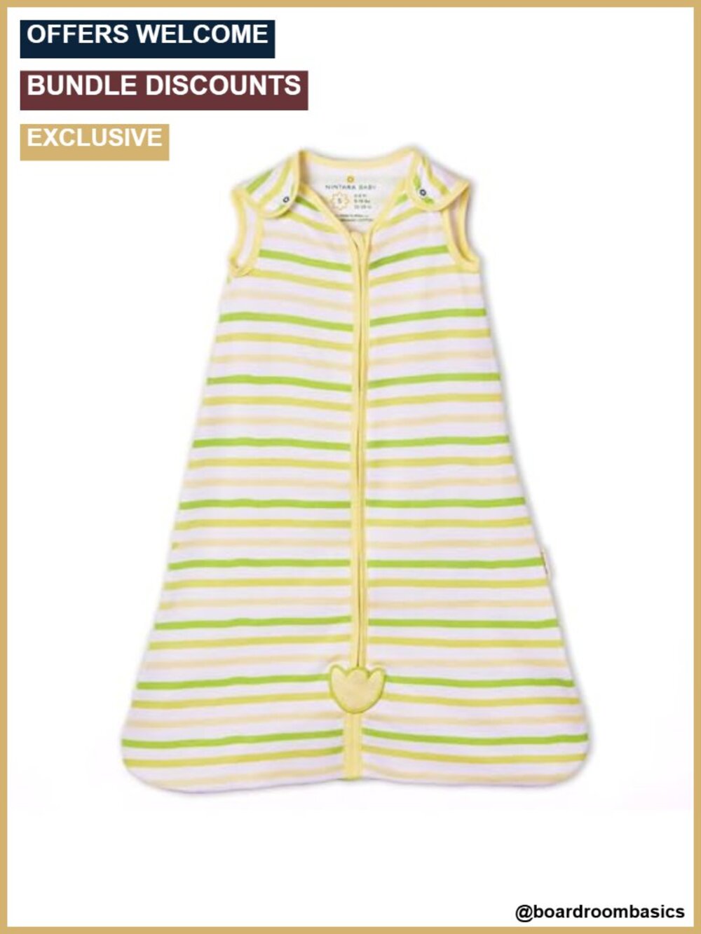0.5 TOG Organic Cotton Sleep Sack Wearable Blanket